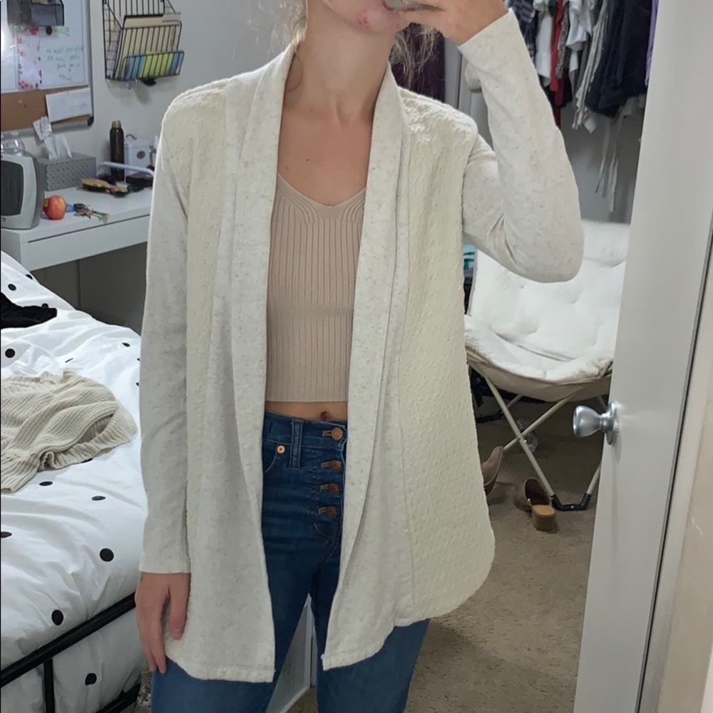 Lucky Brand Cream Cardigan